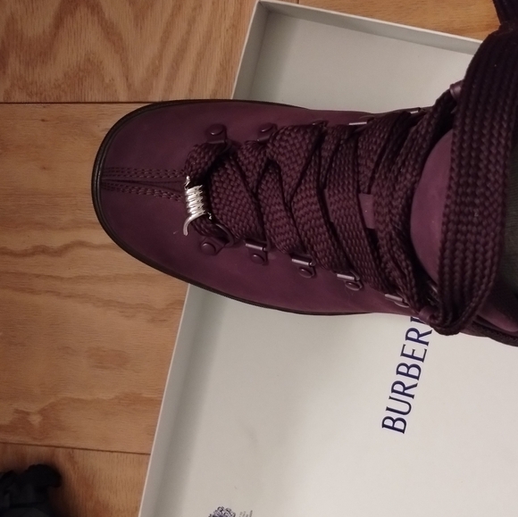 Burberry uncle tracker purple booties euro sz 41 us 10 NWB - Picture 5 of 6
